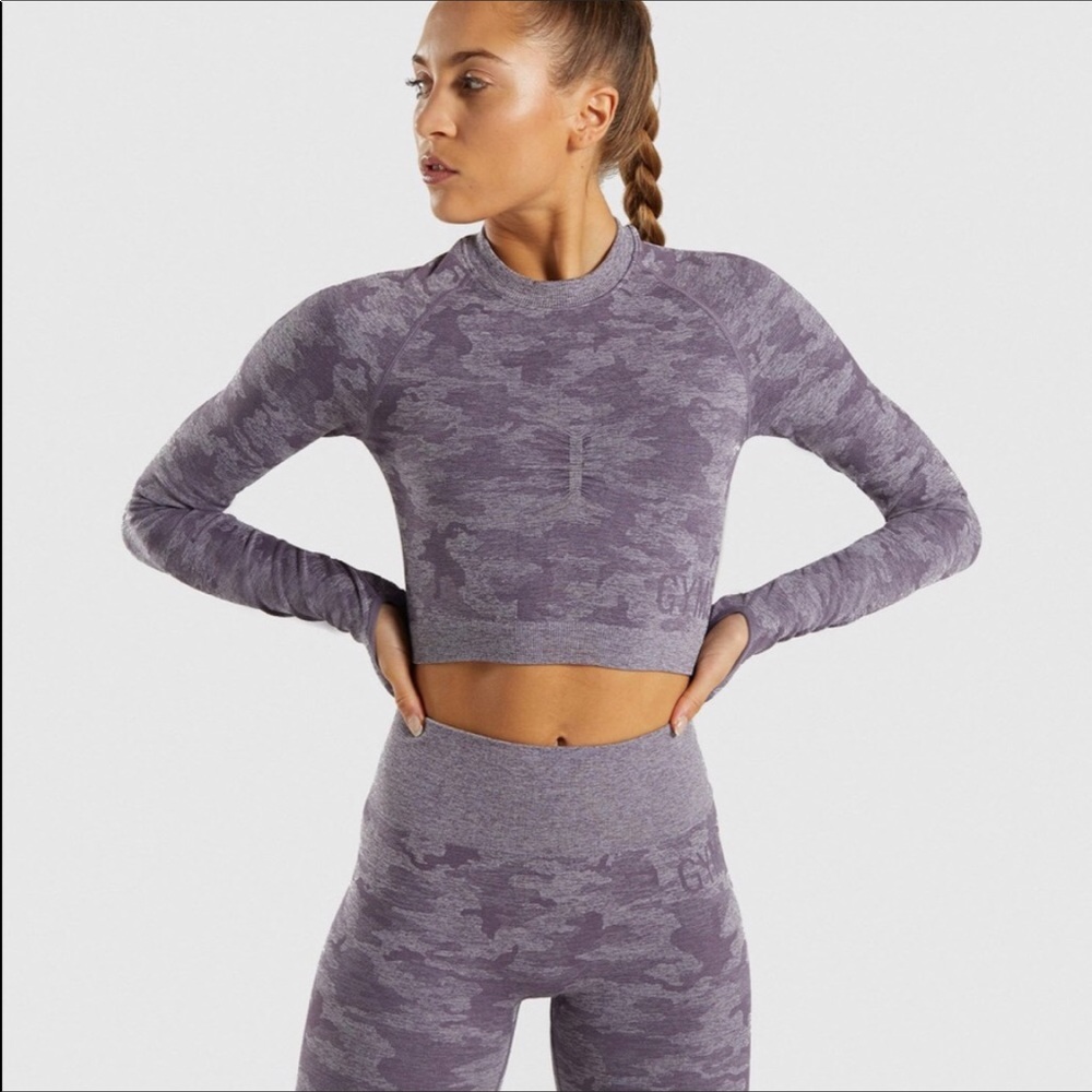 Gymshark NWOT camo top
